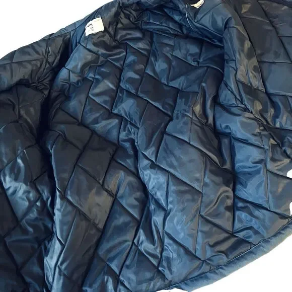 RARE Vtg Swingster Supersweet Feeds Jacket Puffer XXL Blue Winter Farm Ski Y2K - Picture 15 of 16